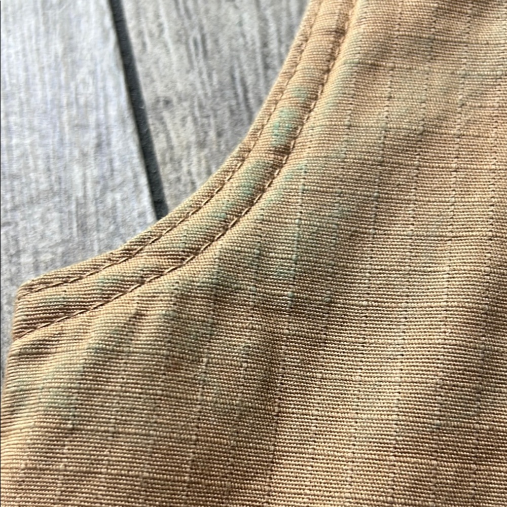Vans Brown Canvas Vest with Orange Zipper - Picture 6 of 6